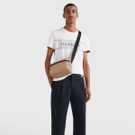 TOMMY HILFIGER MAN LOGO SLIM FIT T-SHIRT WHITE - Image 3