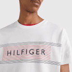 TOMMY HILFIGER MAN LOGO SLIM FIT T-SHIRT WHITE - Image 2