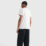TOMMY HILFIGER MAN LOGO SLIM FIT T-SHIRT WHITE - Image 4