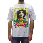 DSQUARED2 MEN BOB MARLEY SKATER T-SHIRT WHITE
