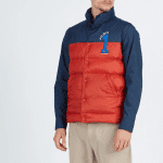 LA MARTINA REGULAR FIT SYNTHETIC FABRIC PADDED VEST NUMEROS RED NAVY