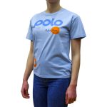 POLO RALPH LAUREN WOMAN NAUTICAL LOGO GRAPHIC COTTON JERSEY TEE POWDER BLUE - Image 3