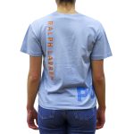 POLO RALPH LAUREN WOMAN NAUTICAL LOGO GRAPHIC COTTON JERSEY TEE POWDER BLUE - Image 4