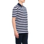 PAUL&SHARK REGULAR FIT STRIPED NATURAL COTTON POLO SHIRT WHITE BLUE - Image 2