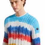 PAUL&SHARK MEN TIE & DYE COTTON CREWNECK WITH ICONIC BADGE - Image 3