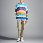 PAUL&SHARK MEN TIE & DYE COTTON CREWNECK WITH ICONIC BADGE - Image 4