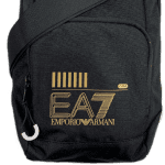 EMPORIO ARMANI EA7 MEN OVERSIZED LOGO CROSSBODY BAG BLACK - Image 2