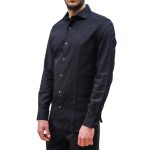 EMPORIO ARMANI MEN ALL OVER EMPORIO ARMANI PRINT REGULAR FIT SHIRT BLACK - Image 3
