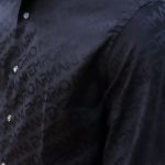 EMPORIO ARMANI MEN ALL OVER EMPORIO ARMANI PRINT REGULAR FIT SHIRT BLACK - Image 2