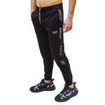 EMPORIO ARMANI MEN LOGO SERIES COTTON TROUSERS BLACK - Image 2