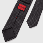 HUGO MEN MICRO DOT TIE CM 6 BLACK - Image 2