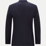 BOSS SLIM-FIT SUIT H HUGE 2PCS 224 IN VIRGIN-WOOL DARK BLUE - Image 3