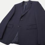 BOSS SLIM-FIT SUIT H HUGE 2PCS 224 IN VIRGIN-WOOL DARK BLUE - Image 7