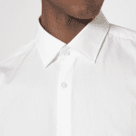 HUGO MEN EKOY EASY-IRON EXTRA-SLIM-FIT SHIRT IN COTTON POPLIN WHITE - Image 2