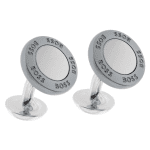 BOSS MEN JOSE CUFFLINKS SILVER