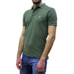 POLO RALPH LAUREN MEN SLIM FIT MESH POLO SHIRT DARK SAGE - Image 2