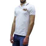 POLO RALPH LAUREN MEN CUSTOM SLIM FIT TRIPLE PONY POLO SHIRT WHITE - Image 2