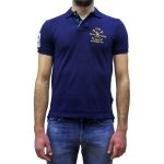 POLO RALPH LAUREN MEN CUSTOM SLIM FIT MESH POLO CRUISE NAVY