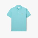 LACOSTE L1212 POLO CLASSIC FIT IN PETIT PIQUE TURQUOISE - Image 6