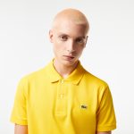 LACOSTE L1212 POLO CLASSIC FIT IN PETIT PIQUE YELLOW - Image 2
