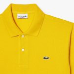 LACOSTE L1212 POLO CLASSIC FIT IN PETIT PIQUE YELLOW - Image 4