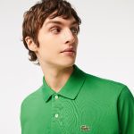 LACOSTE L1212 POLO CLASSIC FIT IN PETIT PIQUE GREEN - Image 2