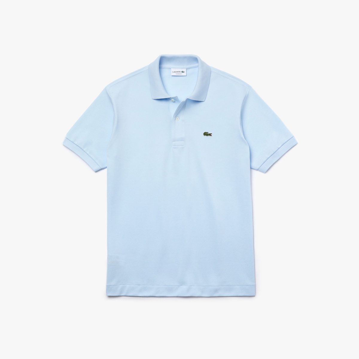 LACOSTE L1212 POLO CLASSIC FIT IN PETIT PIQUE LIGHT BLUE - Image 6