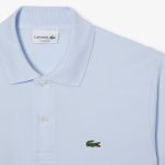 LACOSTE L1212 POLO CLASSIC FIT IN PETIT PIQUE LIGHT BLUE - Image 4