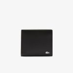 LACOSTE FITZGERALD BILLFOLD IN LEATHER  BLACK