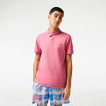 LACOSTE REGULAR FIT PARIS POLO STRETCH COTTON PINK
