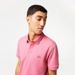 LACOSTE REGULAR FIT PARIS POLO STRETCH COTTON PINK - Image 2