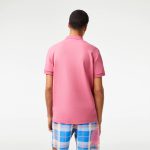LACOSTE REGULAR FIT PARIS POLO STRETCH COTTON PINK - Image 3
