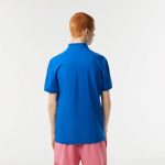 LACOSTE REGULAR FIT PARIS POLO STRETCH COTTON BLUE - Image 3