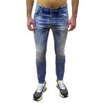 DSQUARED2 MEN LIGHT CLEAN WASH SKATER JEANS