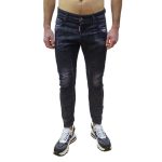 DSQUARED2 MEN TIDY BIKER JEANS BLACK