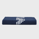 EMPORIO ARMANI BEACH TOWEL NAVY WHITE 170X100 - Image 3