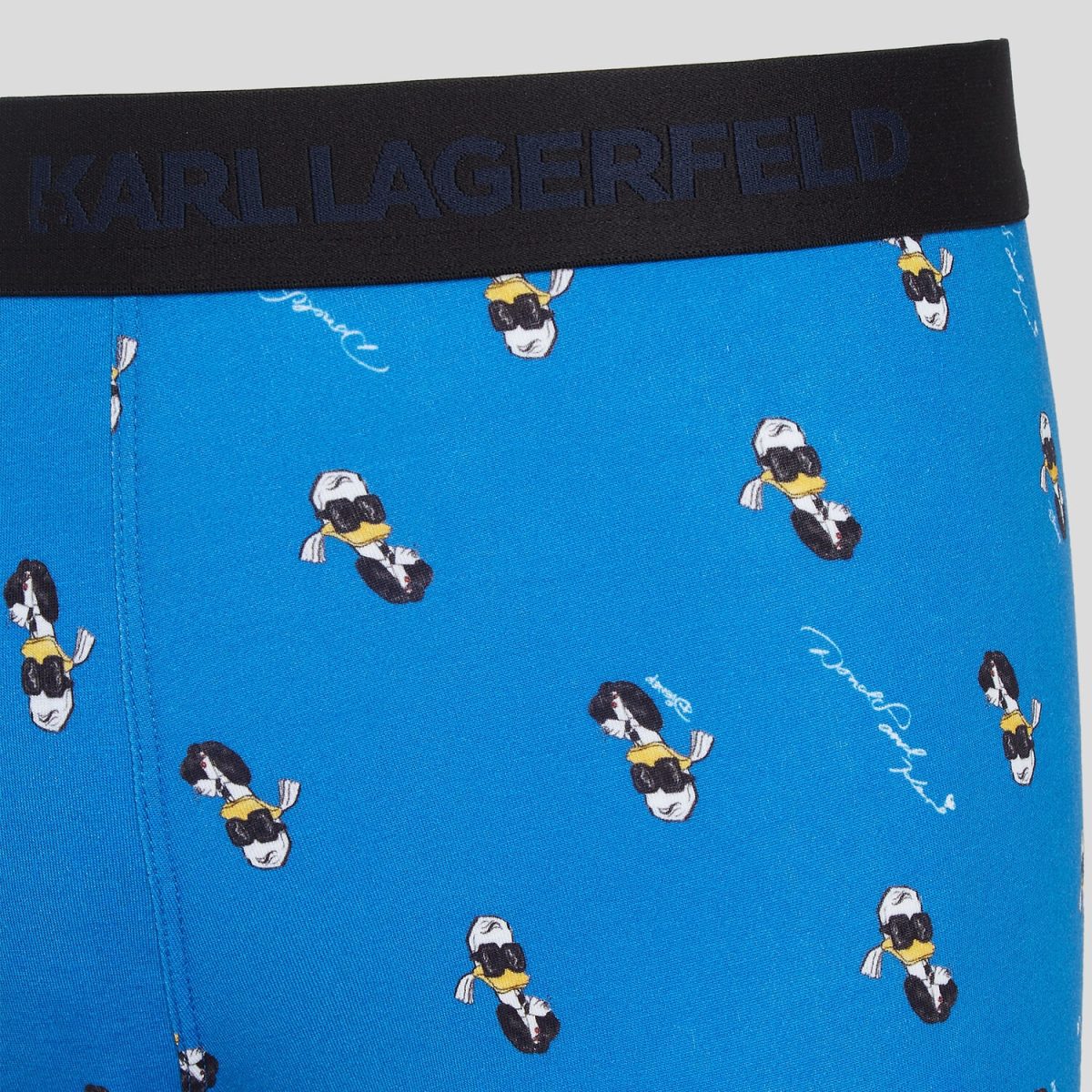 KARL LAGERFELD  DISNEY x KARL LAGERFELD TRUNKS – 3 PACK BLACK/RED/DONALD ALL-OVER PRINT BLUE - Image 2