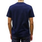 PAUL&SHARK MEN COTTON T-SHIRT WITH BADGE LOGO NAVY - Image 3