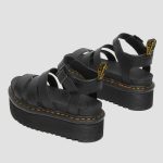 DR MARTENS  BLAIRE HYDRO LEATHER PLATFORM STRAP SANDALS BLACK - Image 4
