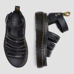 DR MARTENS WOMEN CLARISSA II HARDWARE PLATFORM STRAP SANDALS BLACK - Image 8