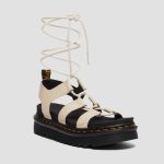 DR MARTENS NARTILLA LACE UP HYDRO LEATHER SANDALS BEIGE - Image 5
