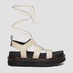 DR MARTENS NARTILLA LACE UP HYDRO LEATHER SANDALS BEIGE - Image 6