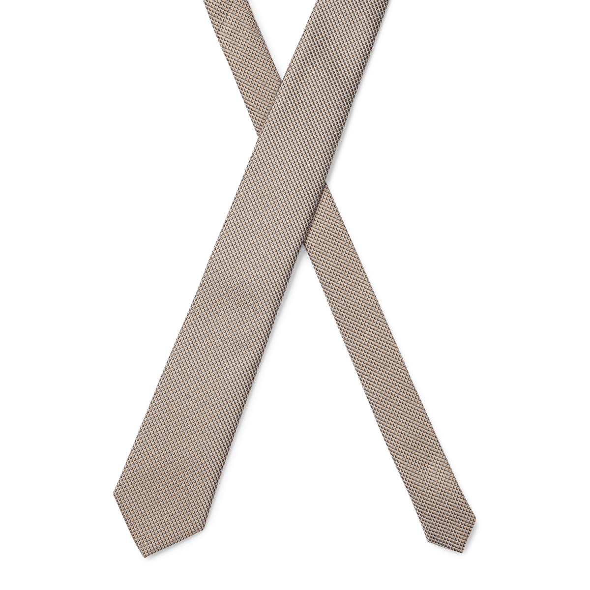 BOSS MEN H TIE 7.5CM 223 BEIGE - Image 3