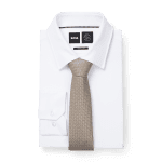 BOSS MEN H TIE 7.5CM 223 BEIGE