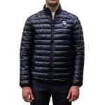 KARL LAGERFELD MAN  ZIP JACKET WITH PATCH BLACK