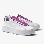 LACOSTE WOMEN'SCARNABY PLATFORM SNEAKERS WHITE