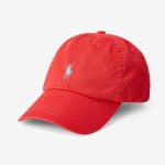 POLO RALPH LAUREN COTTON CHINO BASEBALL CAP RED