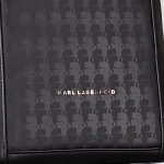 KARL LAGERFELD MEN PRINT POSTMAN BAG BLACK - Image 2