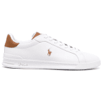 POLO RALPH LAUREN UNISEX LOGO-EMBROIDERED LOW-TOP SNEAKERS WHITE - Image 2