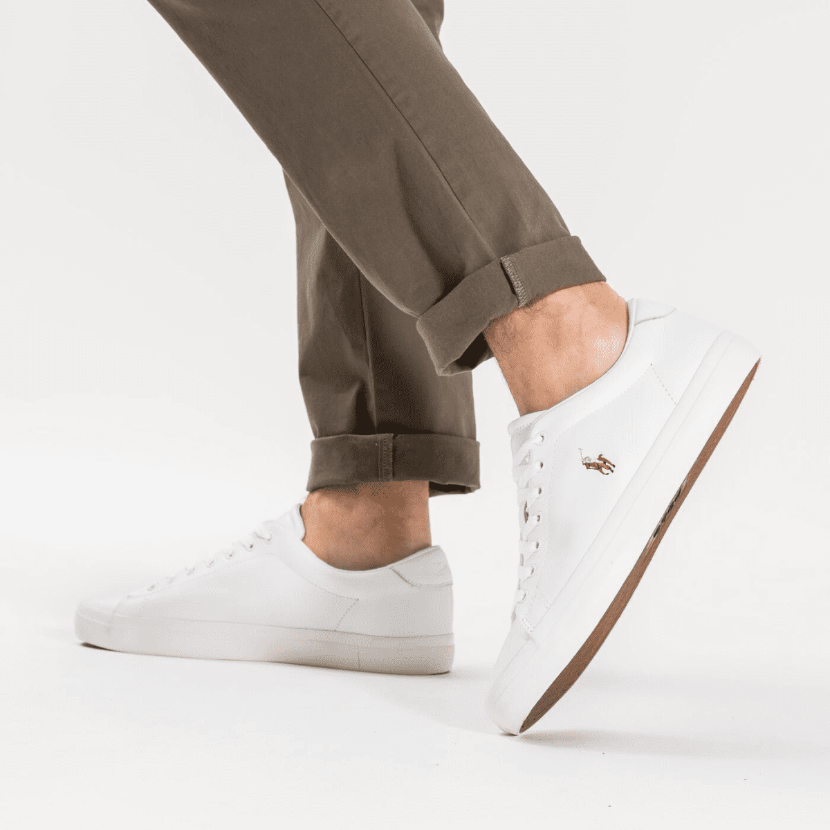 POLO RALPH LAUREN MEN LONGWOOD SNEAKERS VULC WHITE - Image 4